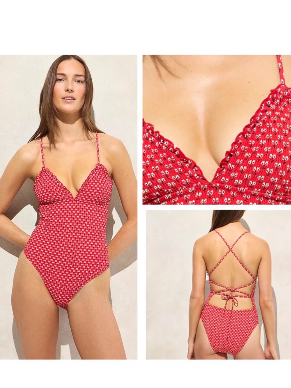 J. Crew smoked one piece swim